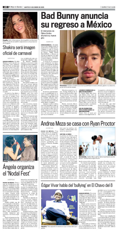 Espectáculos página 2