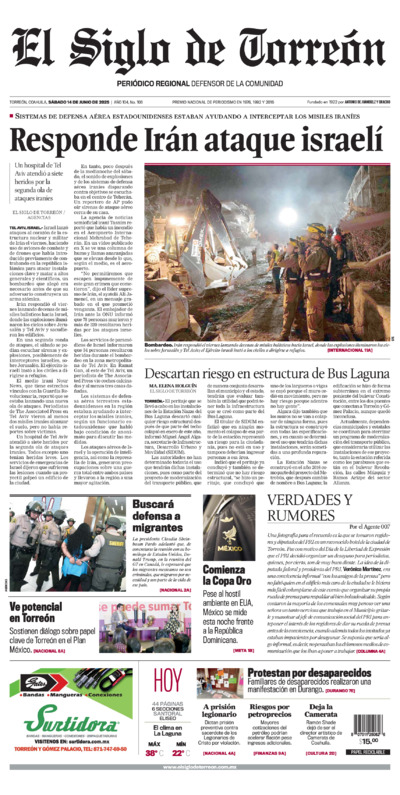 Edición del sábado 14 de junio de 2025