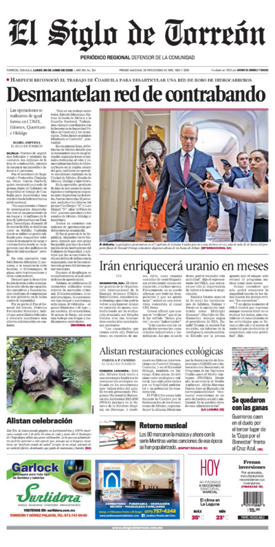 Edición del lunes 30 de junio de 2025