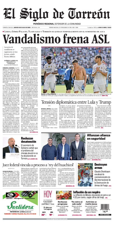 Edición del jueves 10 de julio de 2025