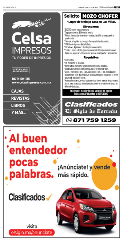 Clasificados página 3
