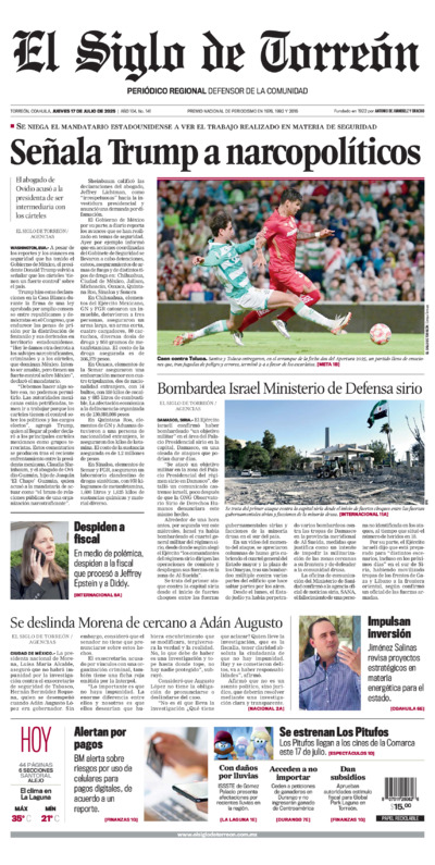 Edición del jueves 17 de julio de 2025